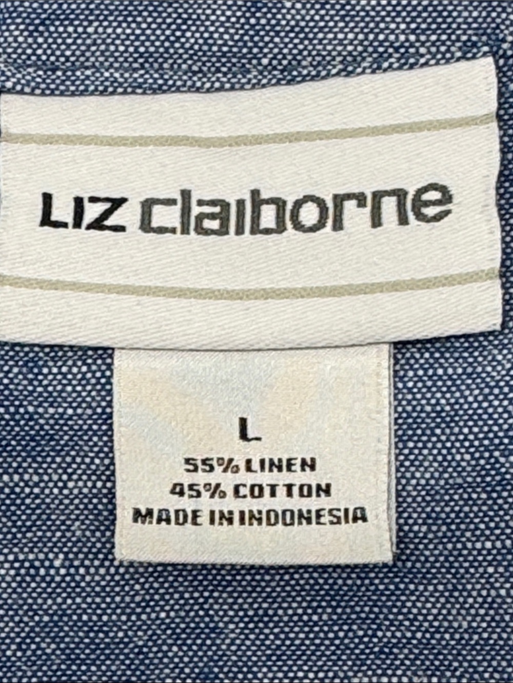 Liz Claiborne Sleeveless Linen/Cotton Dry. Large - Picture 10 of 11
